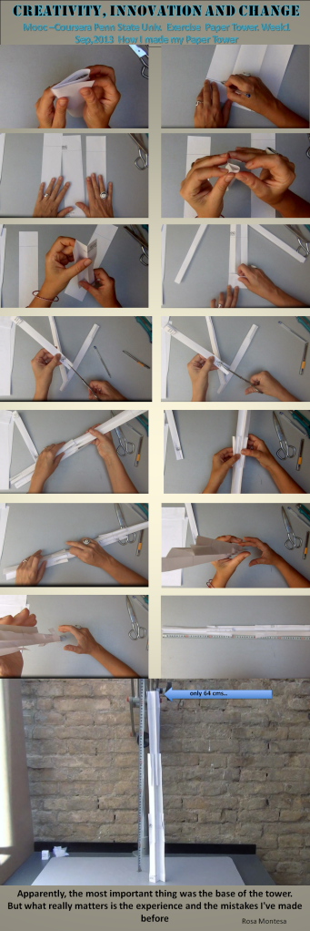 How to Make a Paper Tower. Exercise week 1. Creativity, Innovation and Change. Mooc Coursera